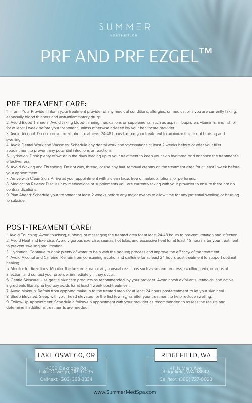 pre and post care prf