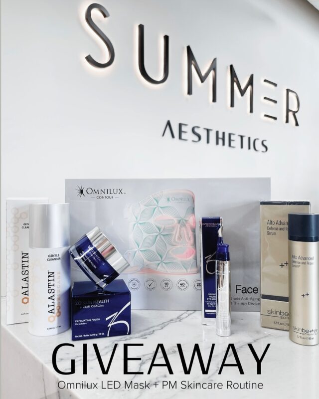 ITS GIVEAWAY TIME!! ✨  You guys asked, I’m answering! One of you will win my tried and true nighttime skincare routine AND an Omnilux LED mask!! Included in this giveaway:  -Omnilux LED mask -Alastin Gentle Cleanser -ZO exfoliating polish -Skinbetter Alto Advanced (the best antioxidant!) -ZO Growth Factor Eye (I’ve tried alll the eye serums- this one remains superior) ⭐️$1,019 value!!⭐️  Anyone can enter this giveaway as all of these products can be shipped for free, or the winner can pickup in person.  How to Enter *  Must be following me (@injector.maddy) & @summermedspa *  Like this post + tag a friend who loves skincare (extra tags = extra entries) *  BONUS: post on your story & tag me for 5 bonus entries!  Good luck to all who enter 🥳🥳 #summeraesthetics #lakeoswegomedspa #summermedspa
